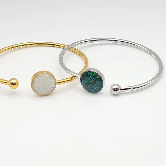 Adjustable Cuff Opal Bracelet