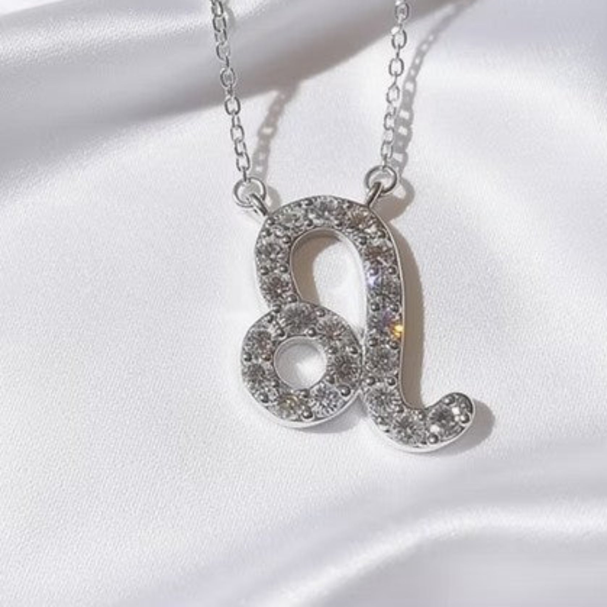 Zodiac Necklace on White Background